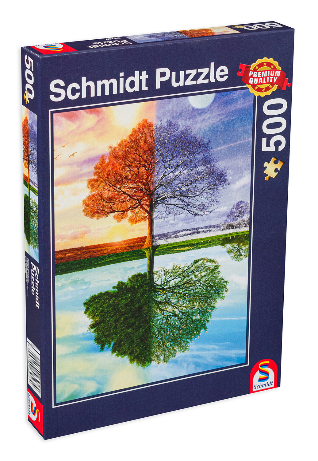 Puzzle Schmidt din 500 de piese - Anotimpurile si copacul