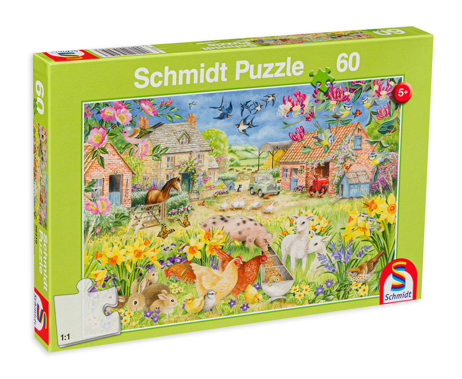 Puzzle Schmidt din 60 de piese - Ferma