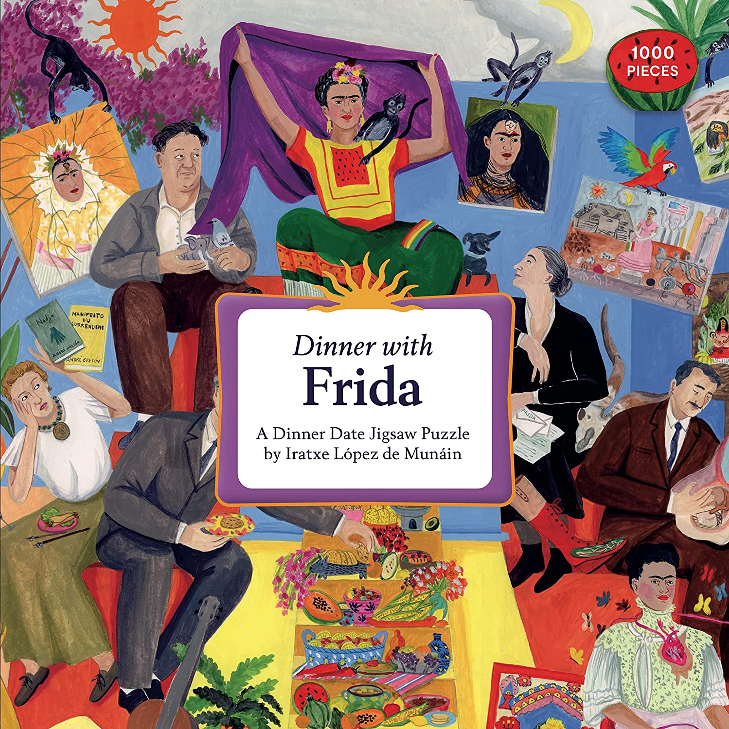 Puzzle Thames & Hudson din 1000 piese - Cină cu Frida