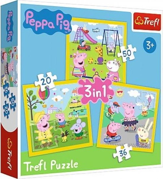 Puzzle Trefl 3 in 1 - Peppa Pig