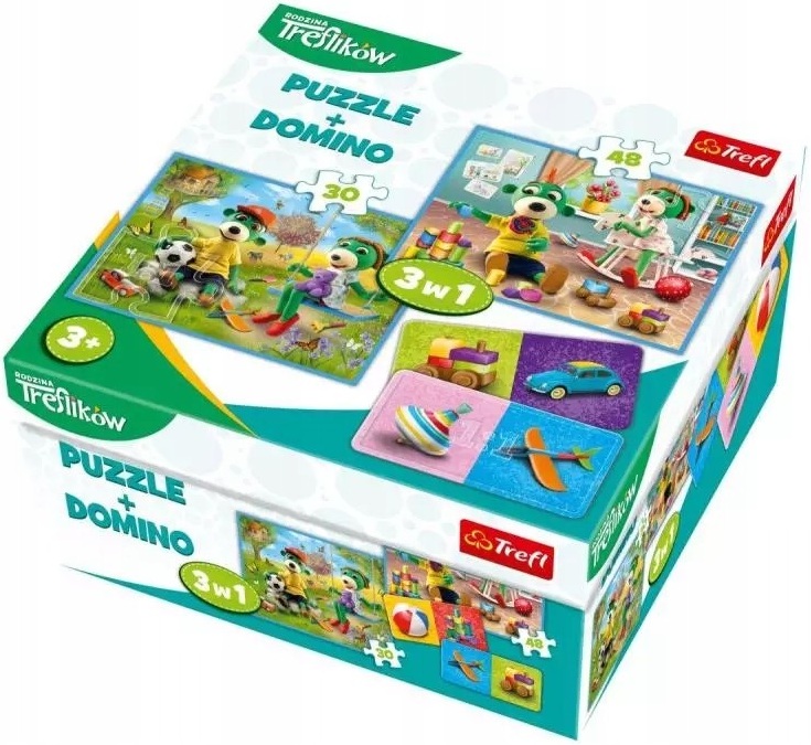 Puzzle Trefl 3 in   1 - Familia Treflik