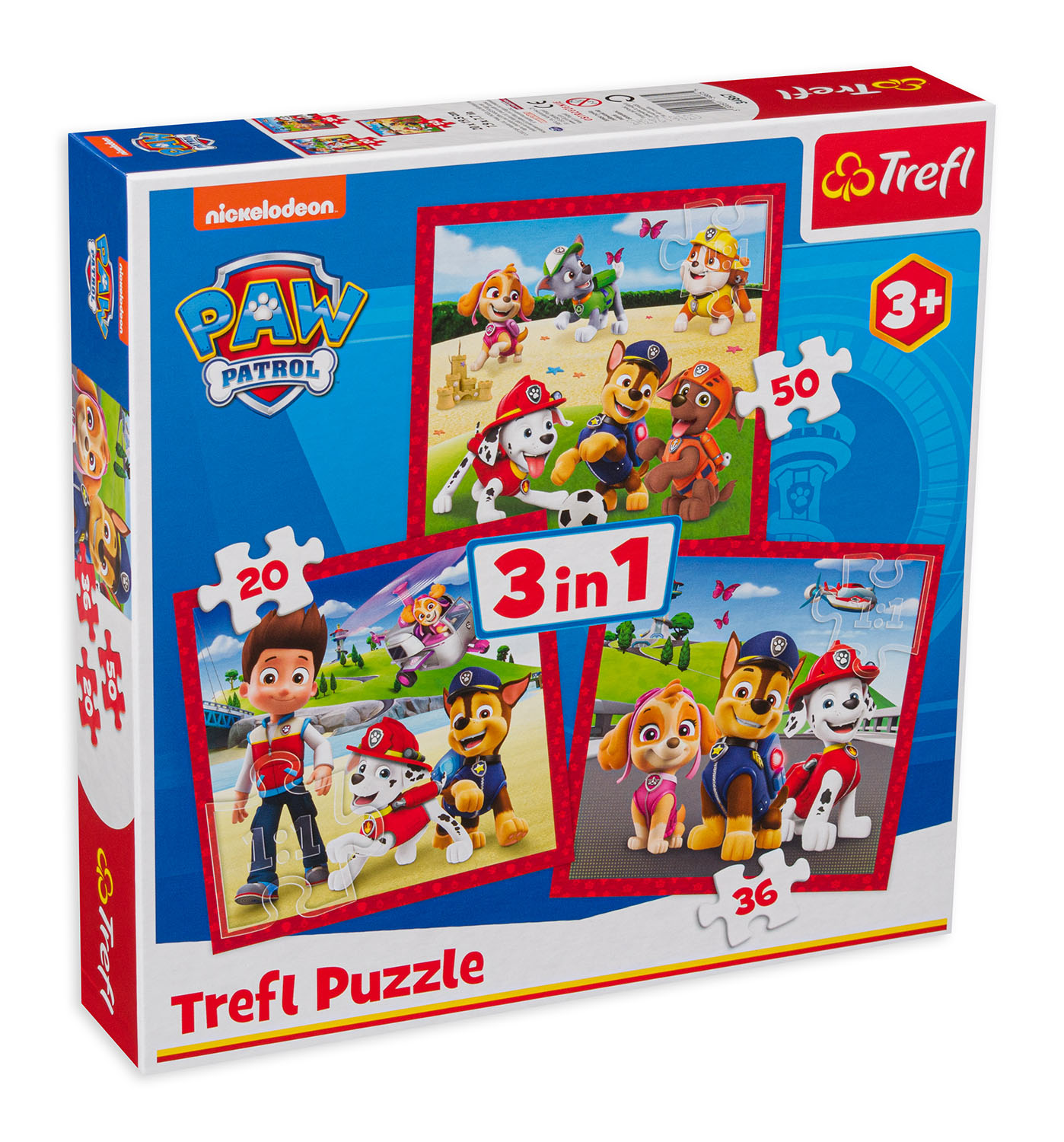 Puzzle Trefl 3 în 1 - Câini fericiți