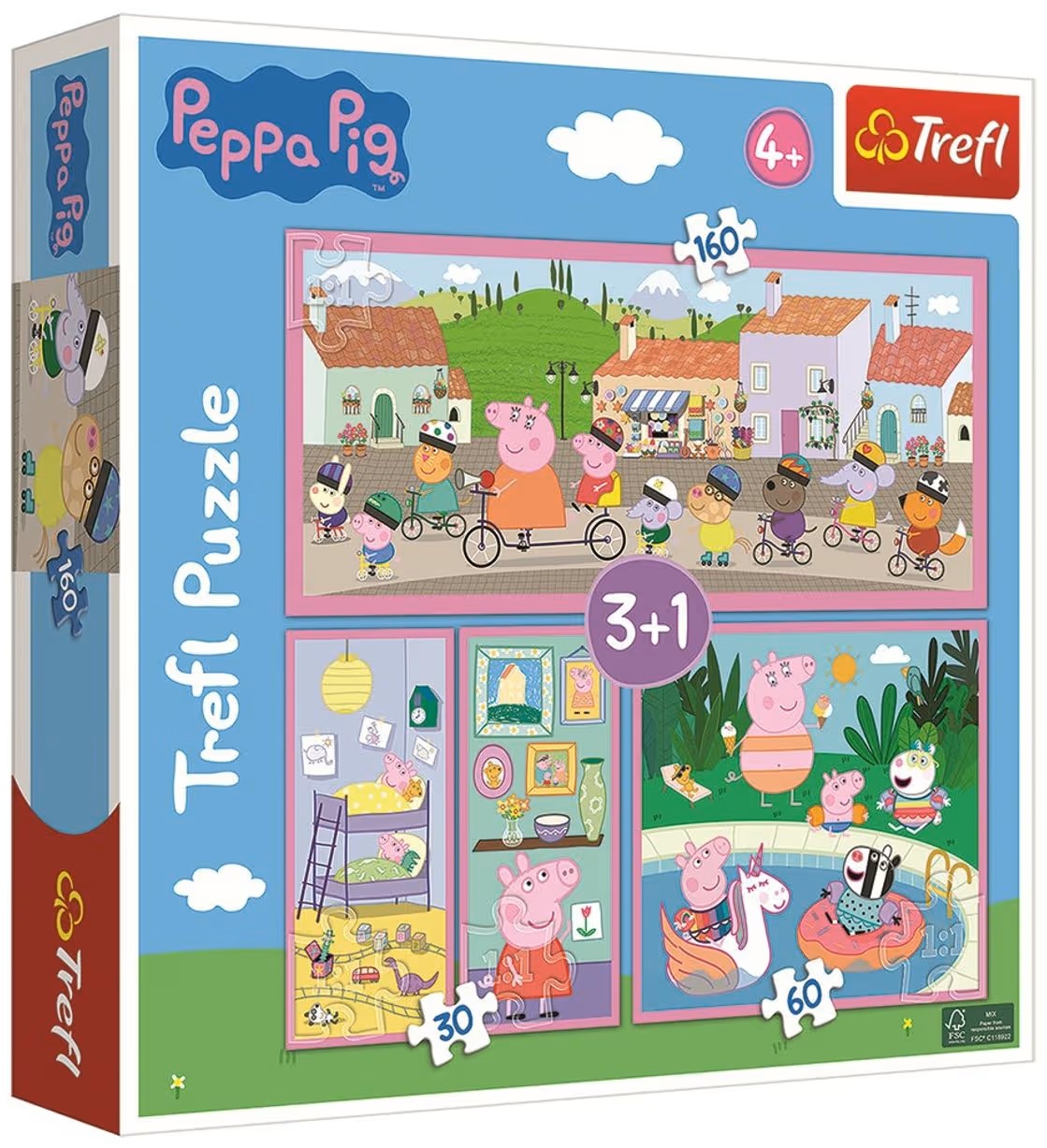 Puzzle Trefl 4 в 1 - Purcelușa Peppa