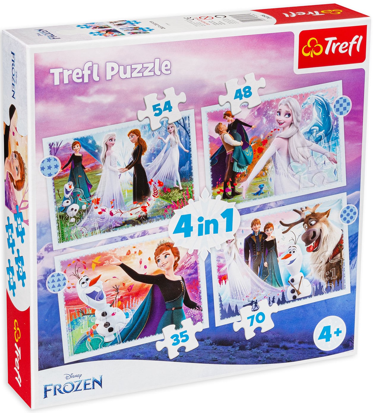 Puzzle Trefl 4 in 1 - Magie în pădure