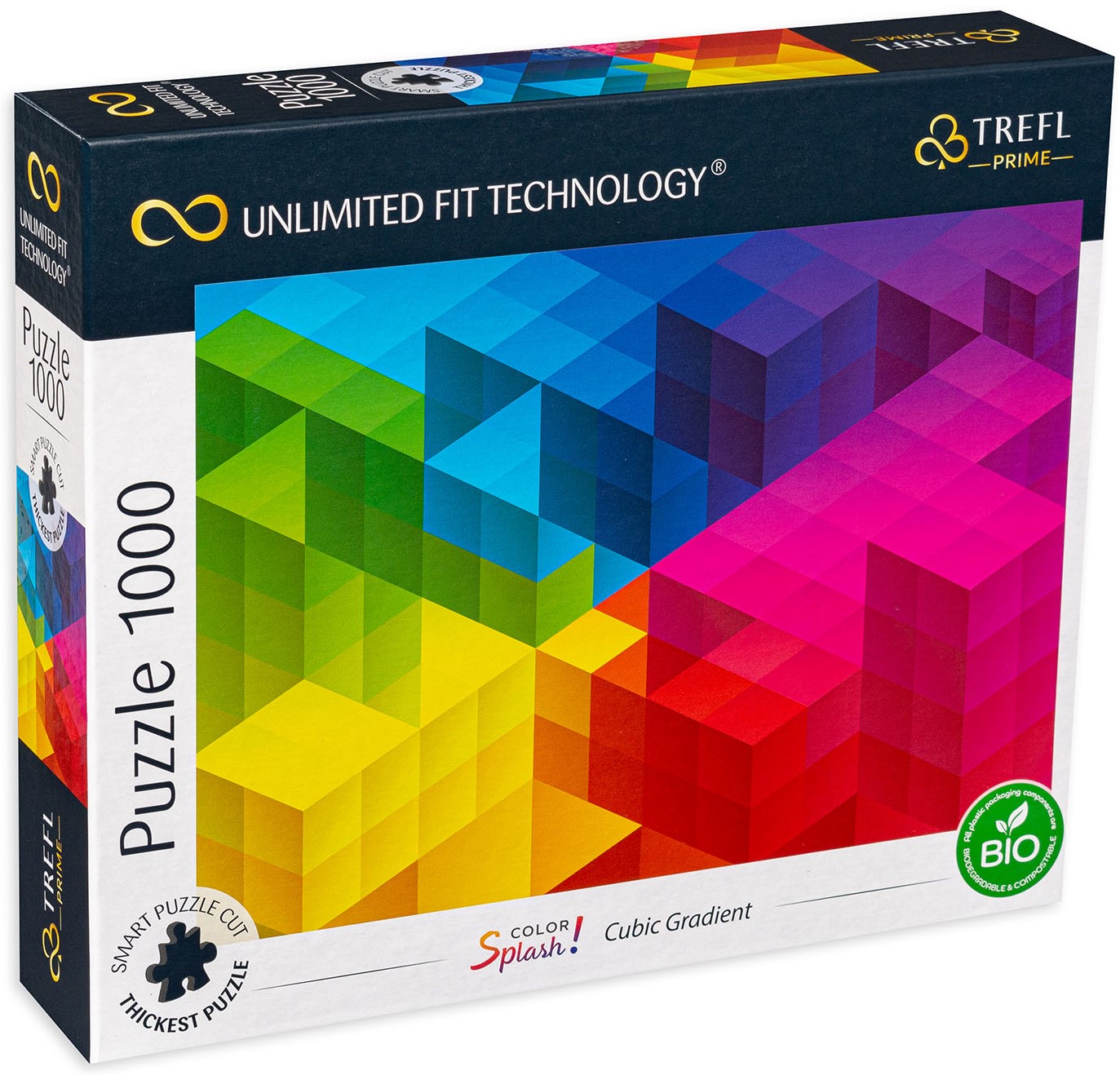 Puzzle Trefl din 1000 de piese - Cuburi abstracte