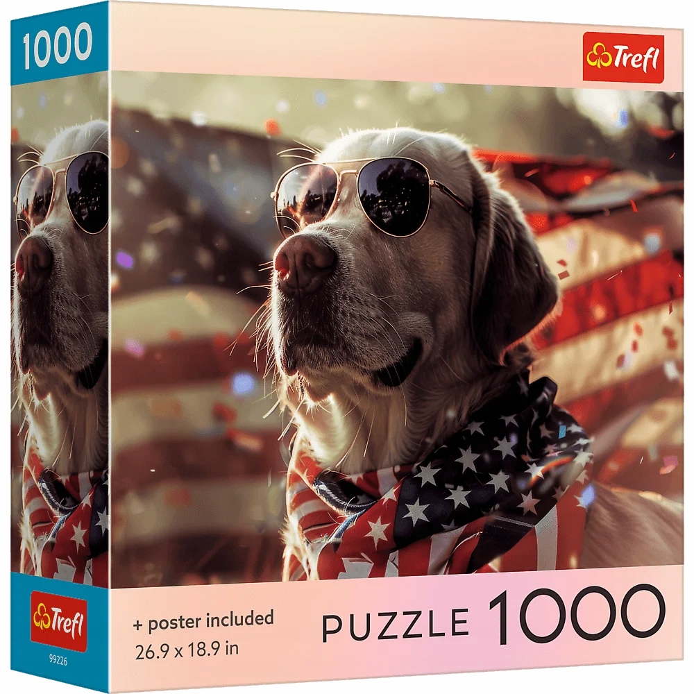 Puzzle Trefl din 1000 piese - Câine american