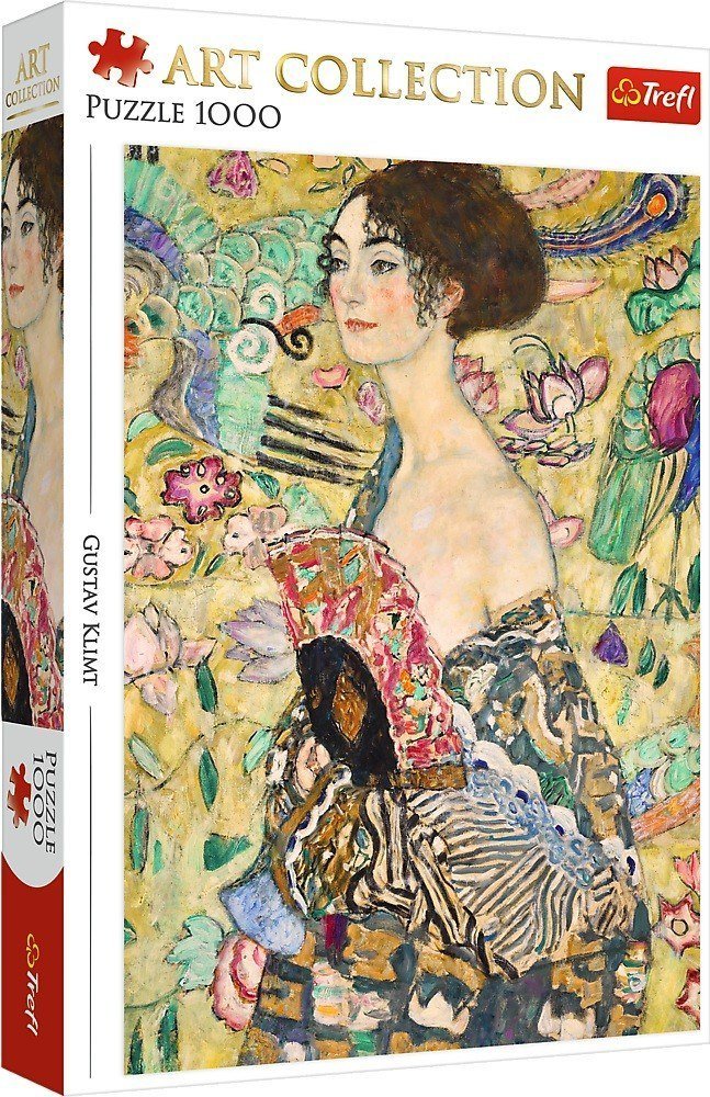 Puzzle Trefl din 1000 piese - Doamnă cu evantai