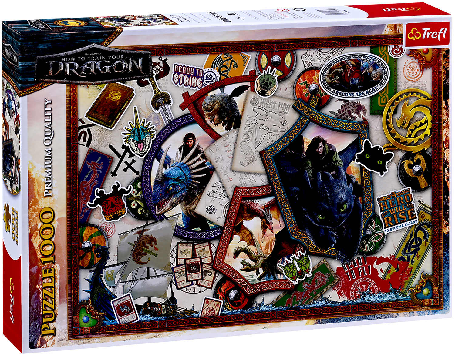 Puzzle 1000. Cum sa iti dresezi dragonul. Eroii - imagine 2