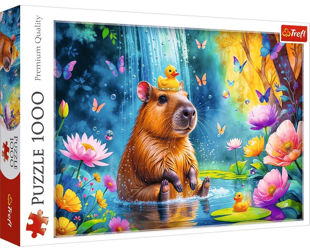 Puzzle Trefl din  1000 piese - Capibara