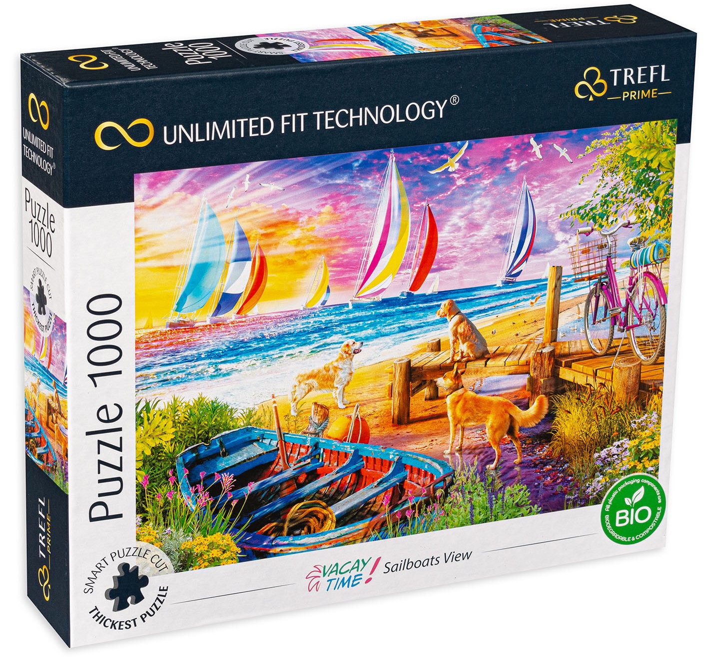 Puzzle Trefl din 1000 de piese - Pe lângă bărci