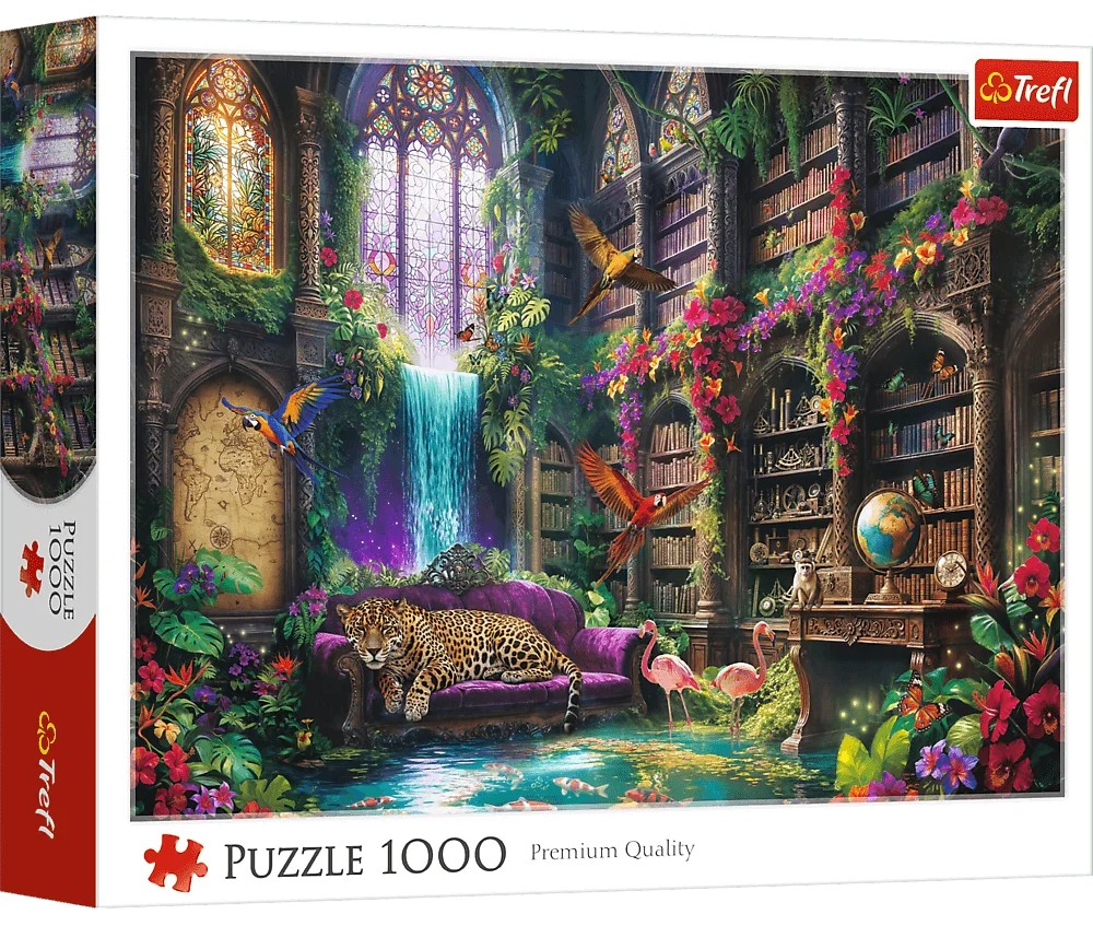 Puzzle Trefl din 1000 piese - Magica bibliotecă