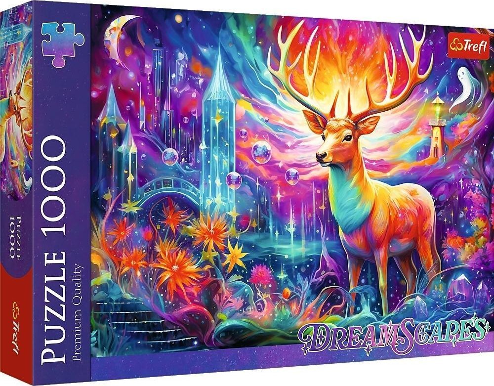 Puzzle Trefl din 1000 piese - Cerb mistic