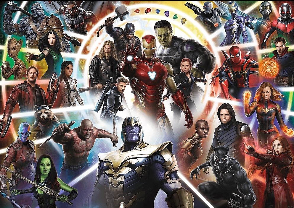 Puzzle 1000: Marvel Avengers. Sfarsitul jocului - imagine 2