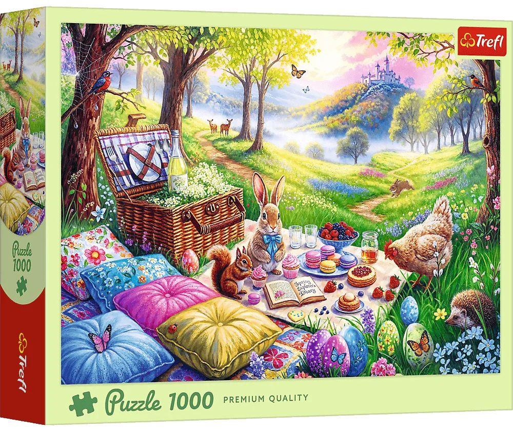 Puzzle Trefl din  1000 piese - Picnic pe pajiște