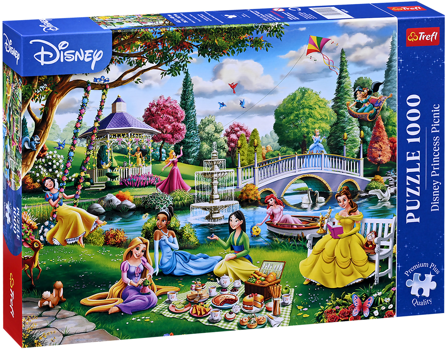 Puzzle Trefl din  1000 de piese    - Picnic cu prințesele Disney