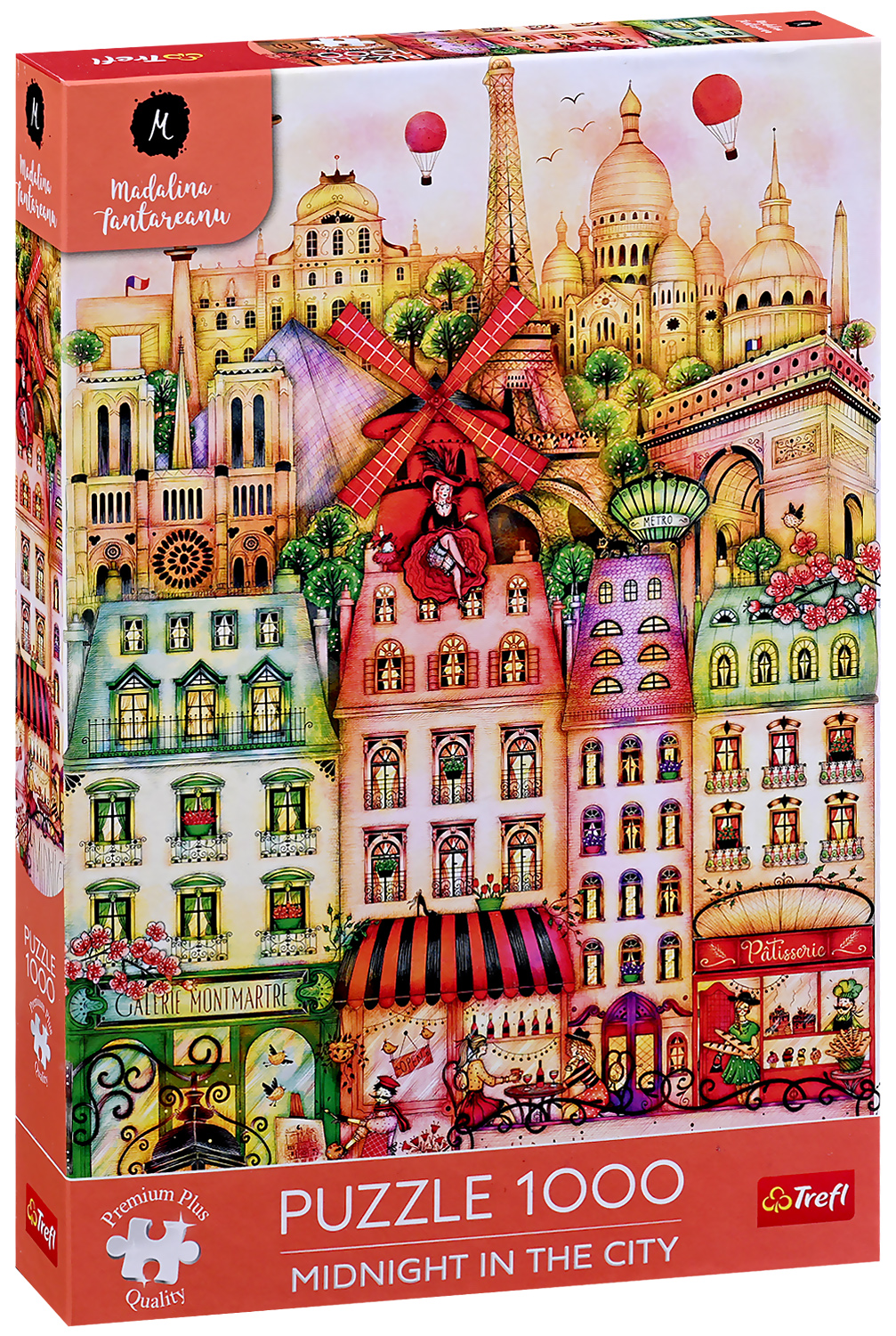 Puzzle Trefl din  1000 de piese    - Miezul nopții la Paris