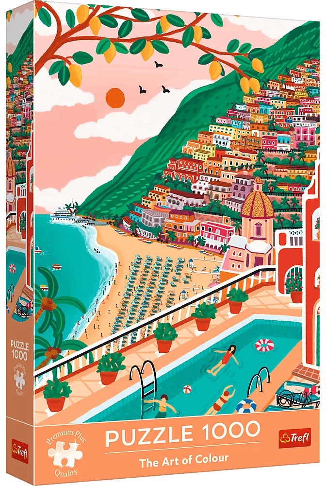 Puzzle Trefl de la  1000 piese - Positano, Italia