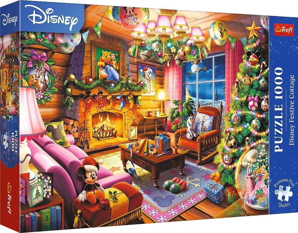 Puzzle Trefl din 1000 piese - Vila de vacanță Disney