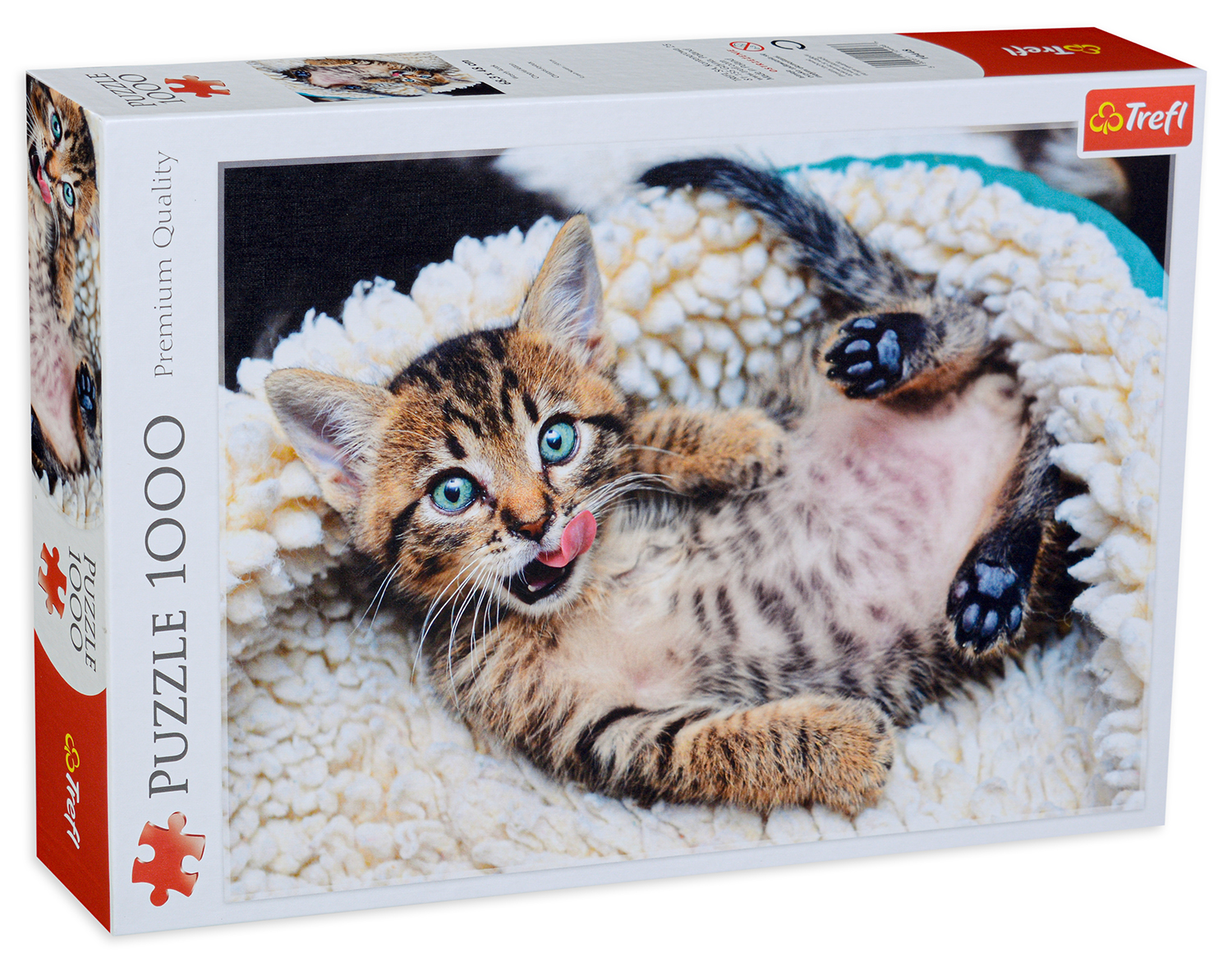 Puzzle Trefl din 1000 de piese - Pisica fericita
