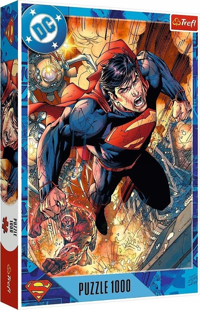 Puzzle Trefl din 1000 piese - Superman în acțiune