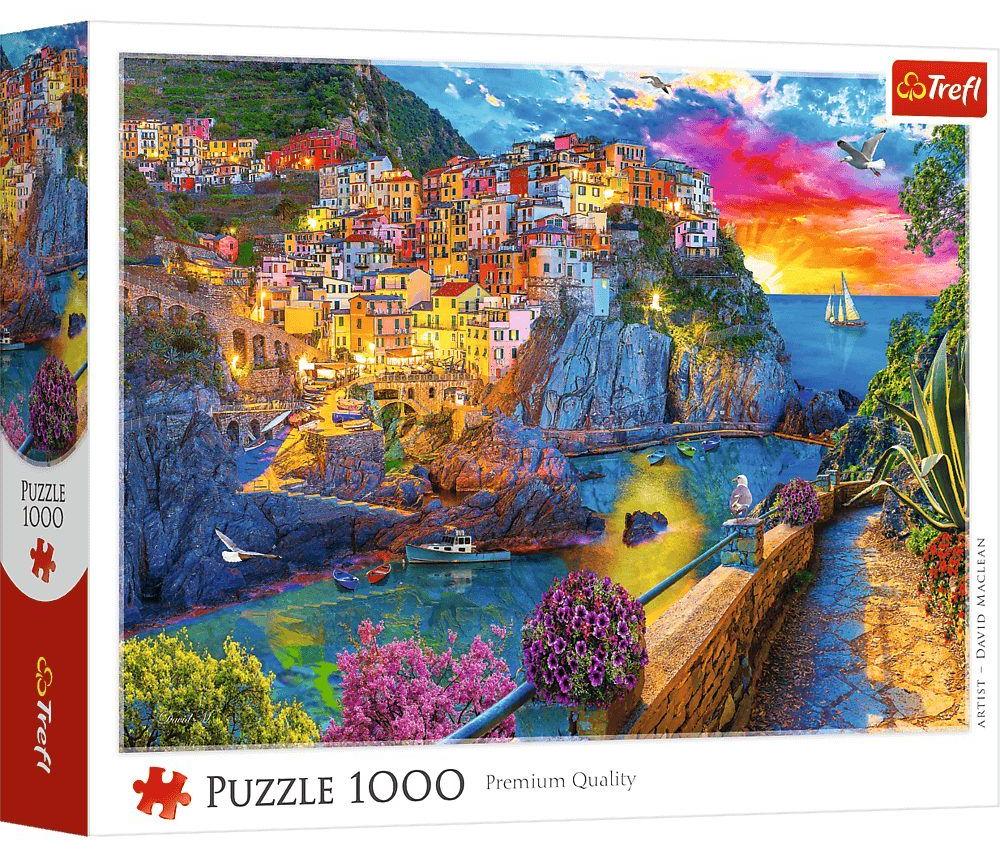 Puzzle Trefl din  1000 piese - Plimbare de seară în Cinque Terre