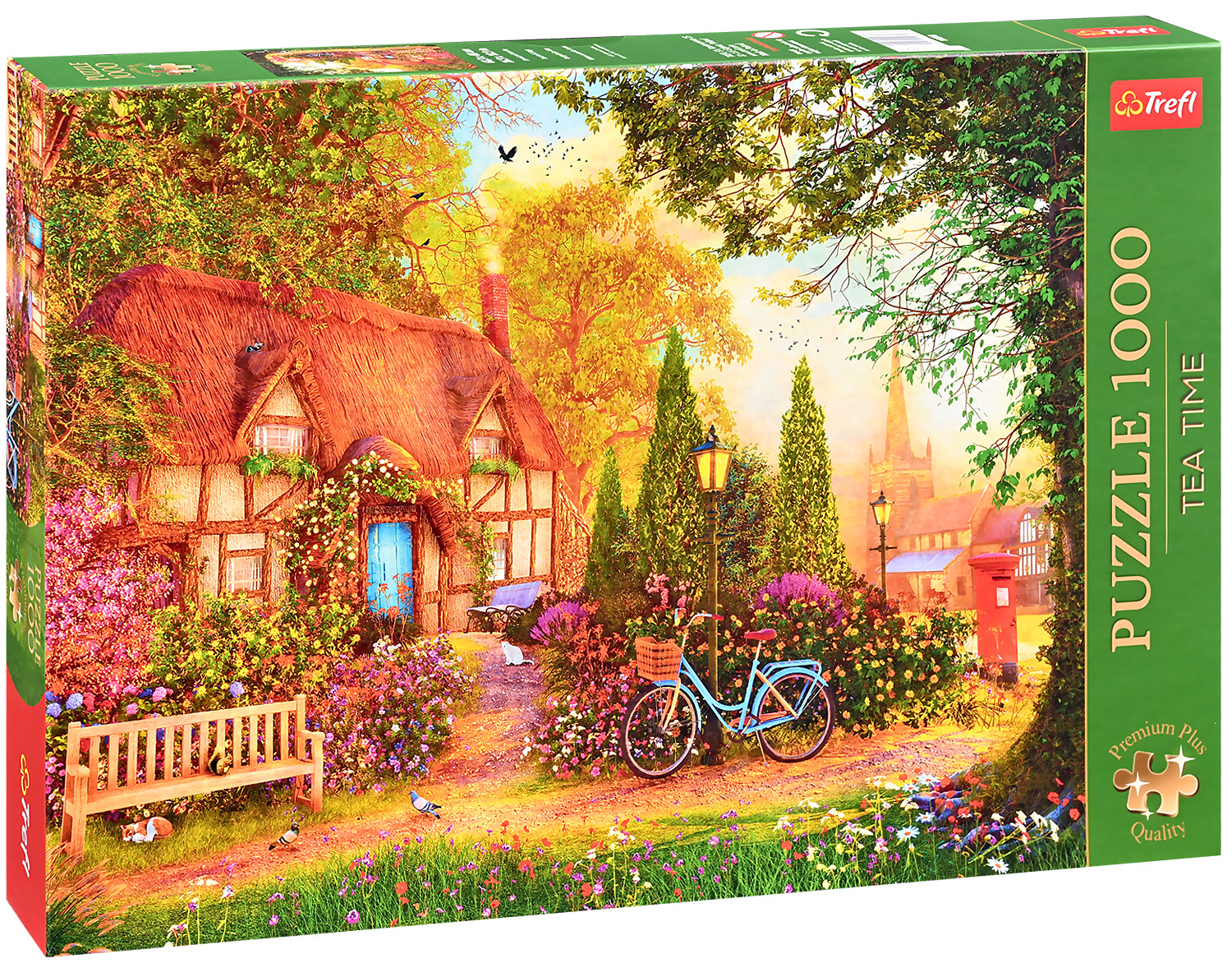 Puzzle Trefl din 1000 de piese - Vilă cu acoperiș de paie