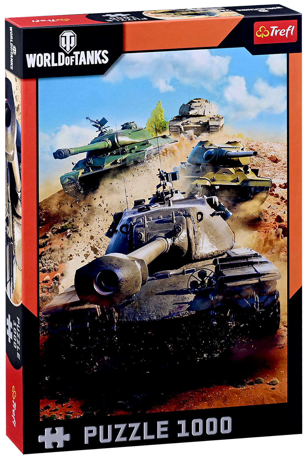 Puzzle Trefl din  1000 de piese    - World of Tanks: Tancuri în luptă