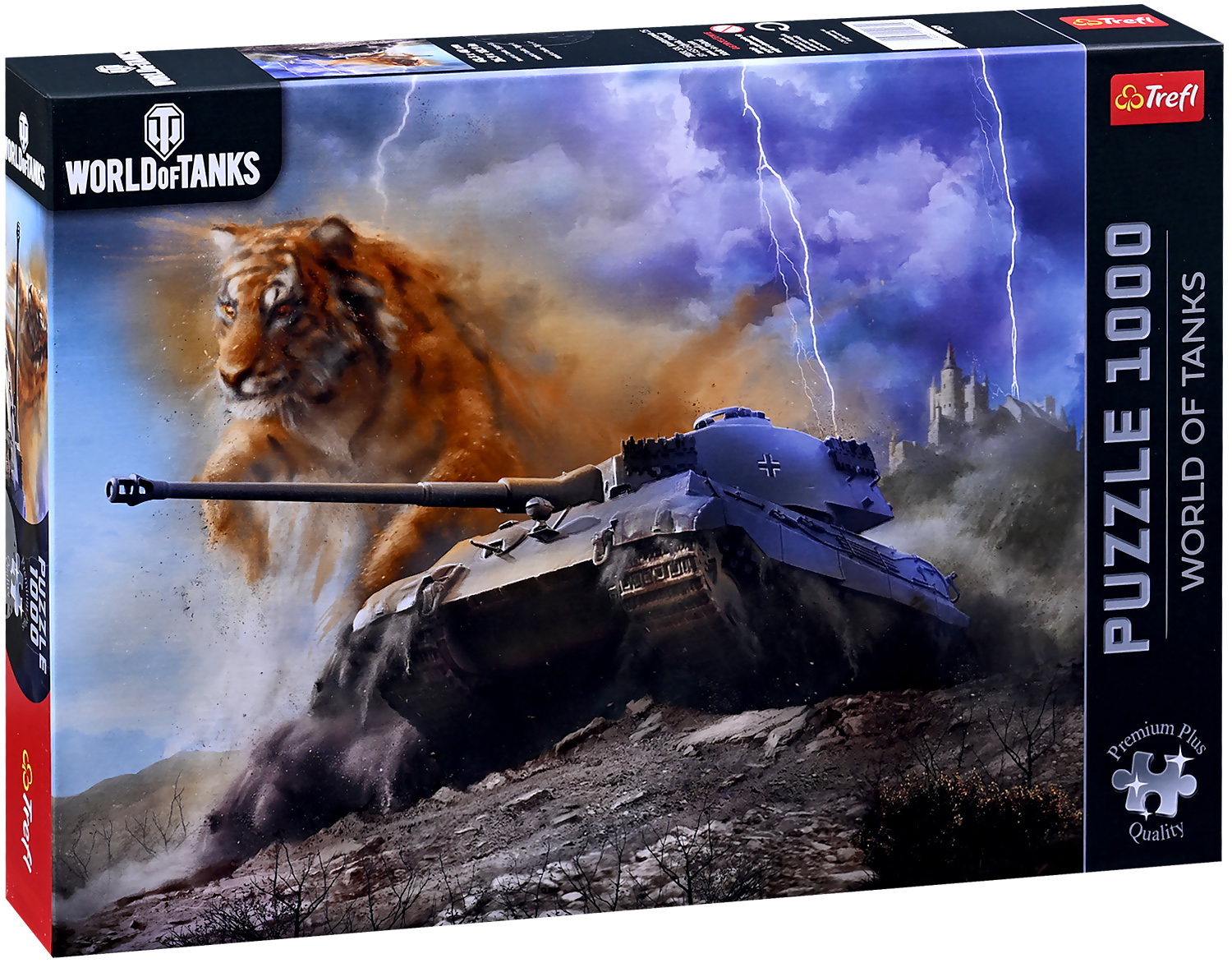 Puzzle Trefl din  1000 de piese    - World of Tanks: Tiger II