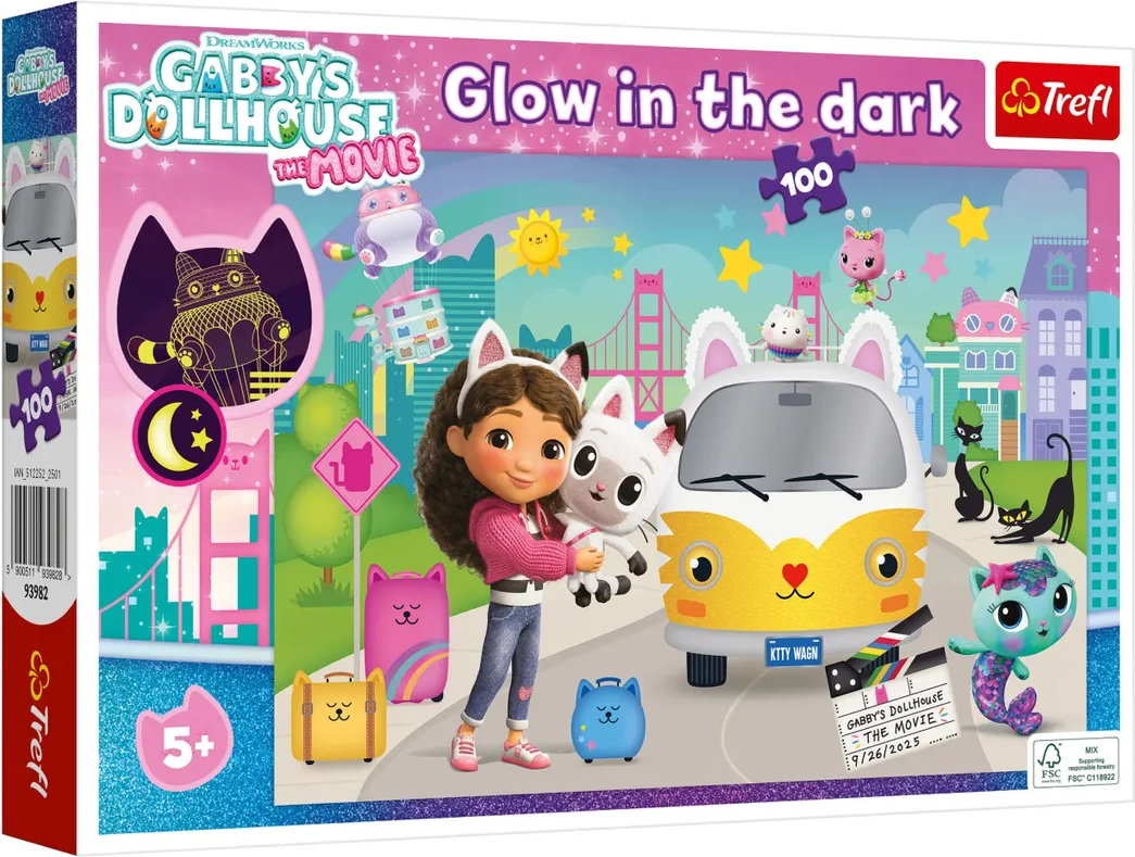 Puzzle Trefl din 100 piese - Casa de păpuși a lui Gaby