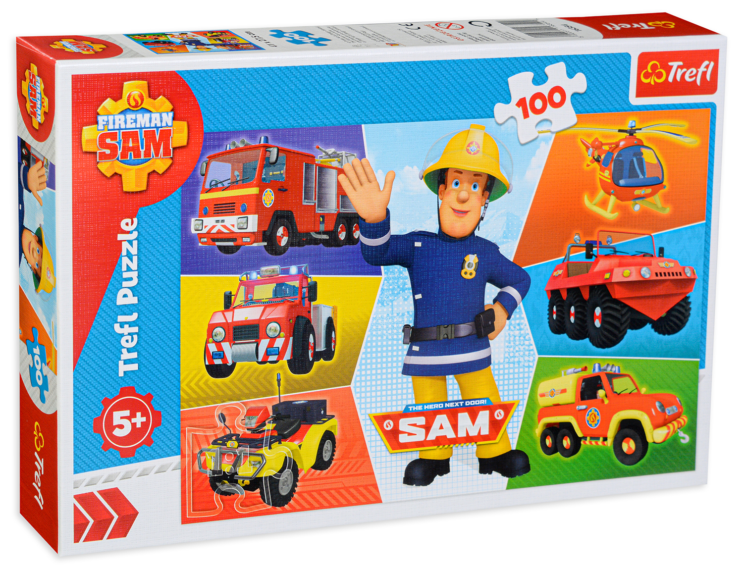 Puzzle Trefl din 100 de piese - Pompierul Sam