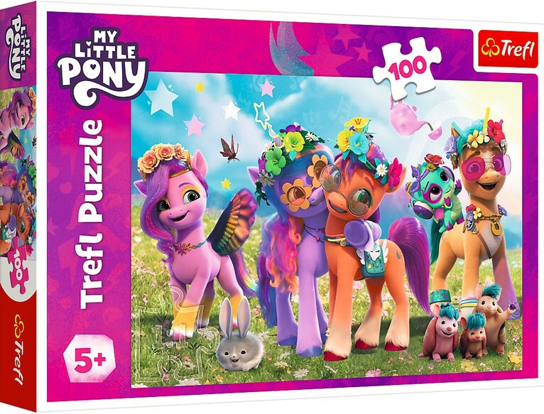 Puzzle Trefl din 100 de piese - Ponei amuzanți