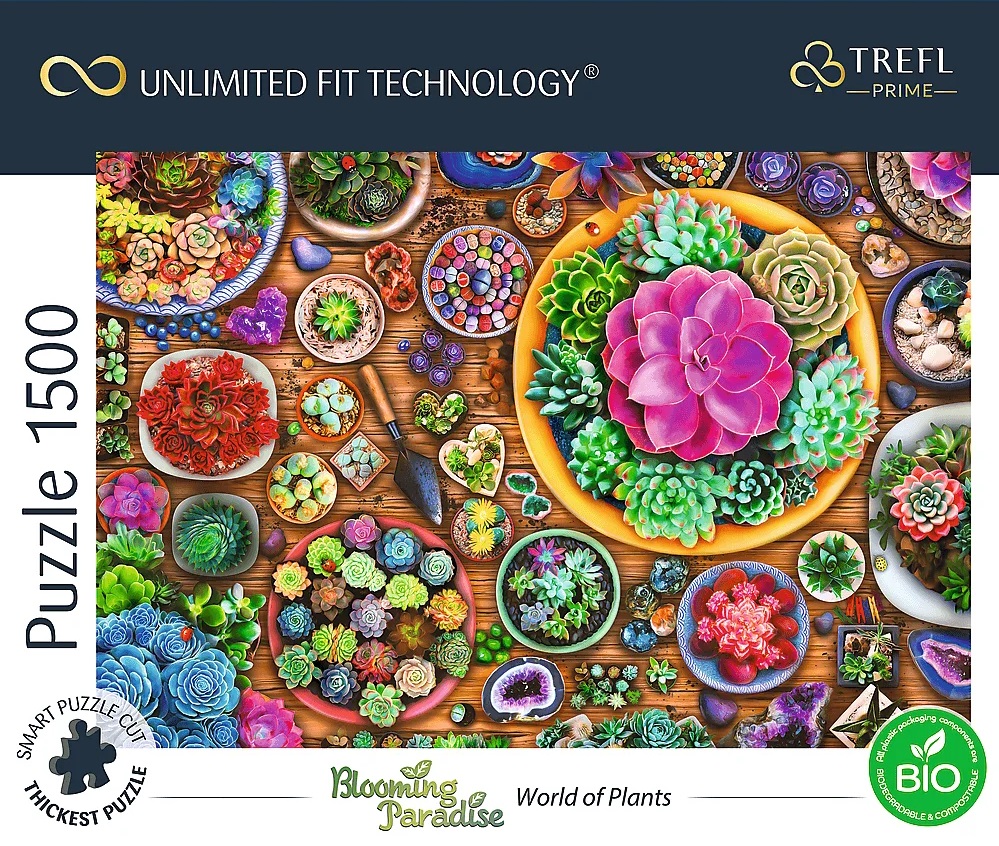 Puzzle Trefl din 1500 de piese - Lumea plantelor