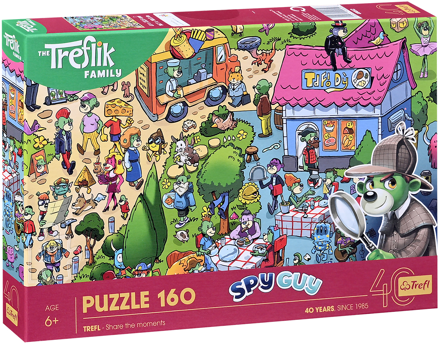 Puzzle Trefl din 160 piese - Treflix sărbătorește
