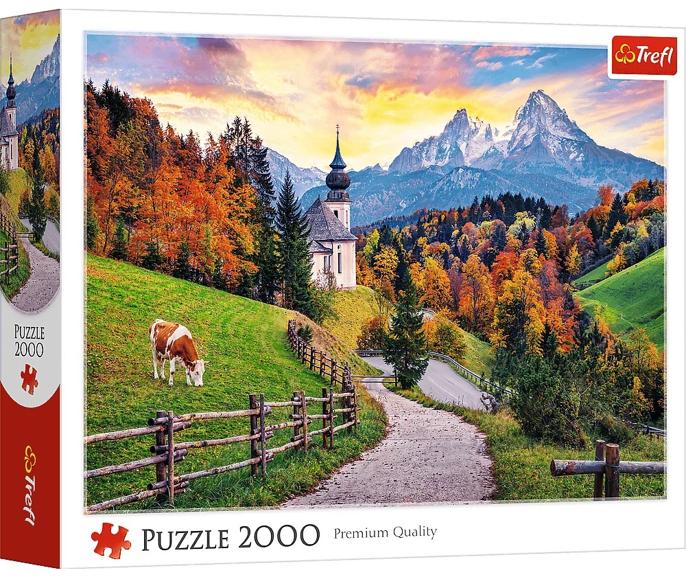 Puzzle Trefl din  2000 piese - Alpii bavarezi în toamnă