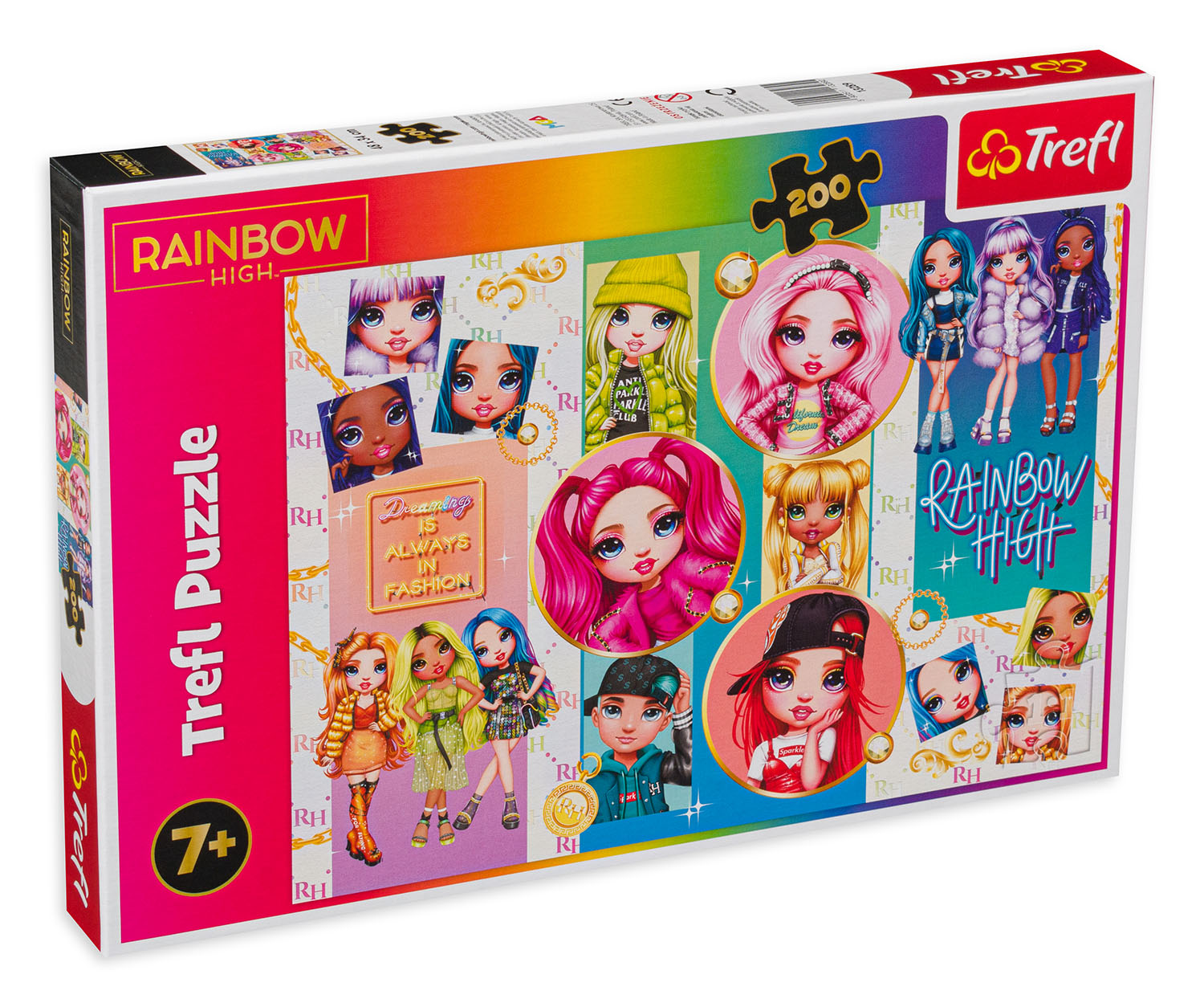 Puzzle Trefl din 200 de piese - Rainbow High