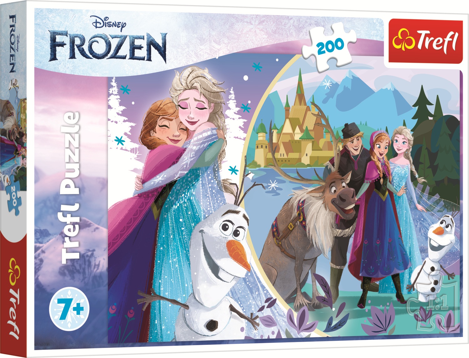 Puzzle Trefl din 200 piese - Regatul de Gheață 2