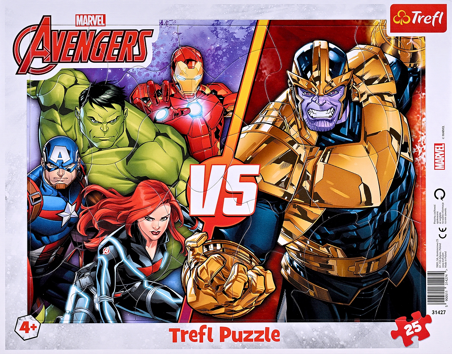 Puzzle Trefl din 25 de piese - Echipa Incredibililor Răzbunători