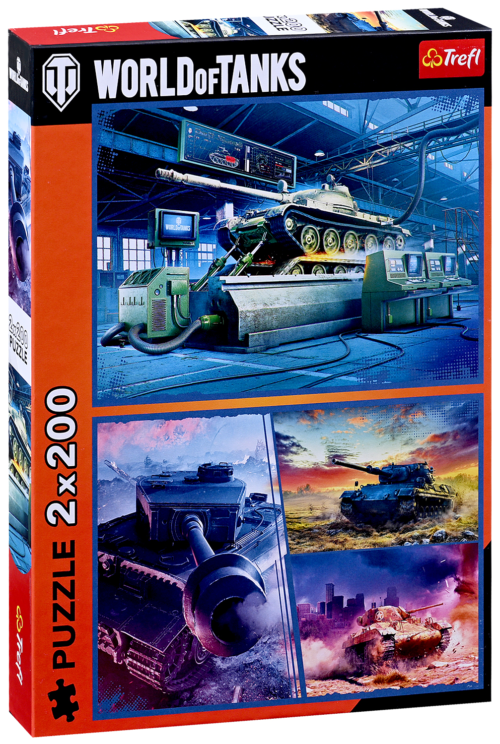 Puzzle Trefl din 2 x 200 piese - World of Tanks: Misiune blindată