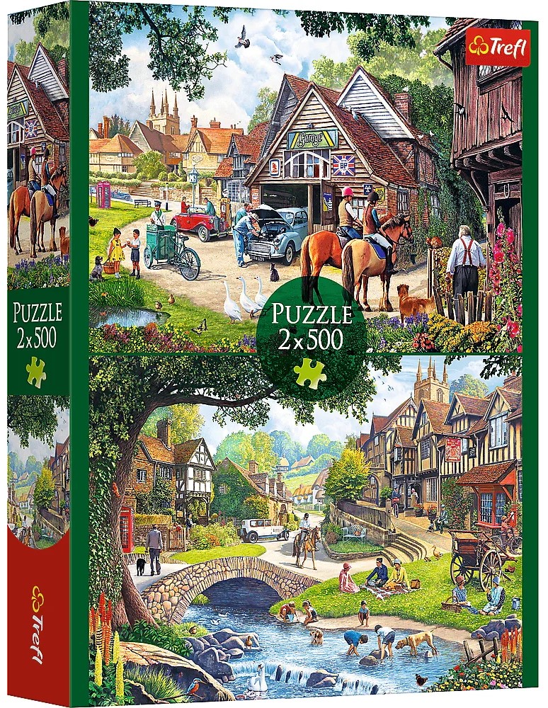 Puzzle Trefl din 2 x 500 piese - Viață idilica