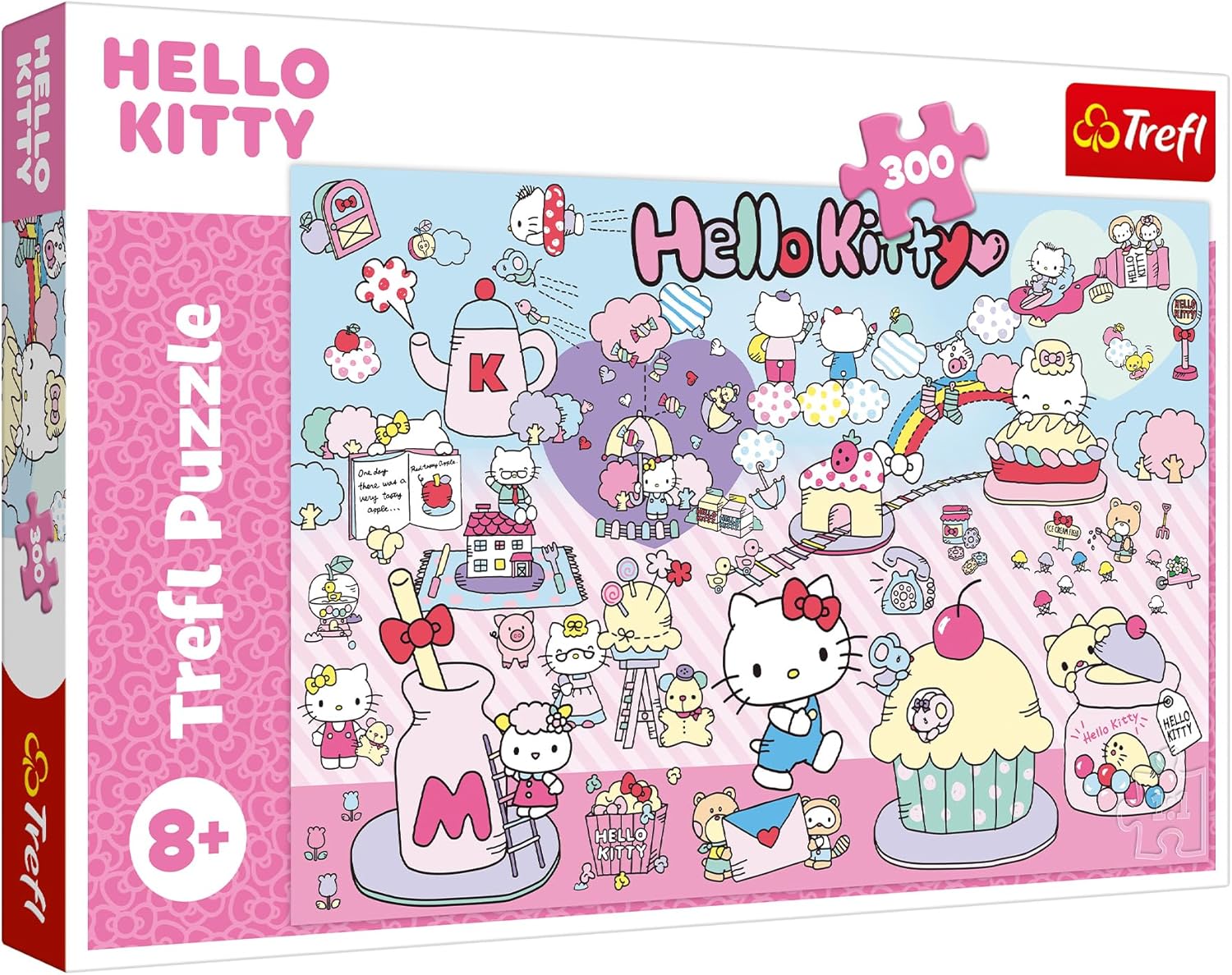 Puzzle Trefl din 300 piese - Explorează lumea lui Hello Kitty