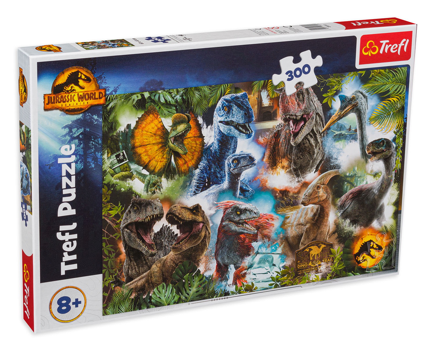 Puzzle Trefl din 300 de piese - Dinozaurii preferați