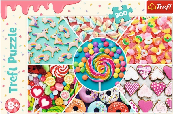 Puzzle Trefl din 300 de piese - Dulciuri