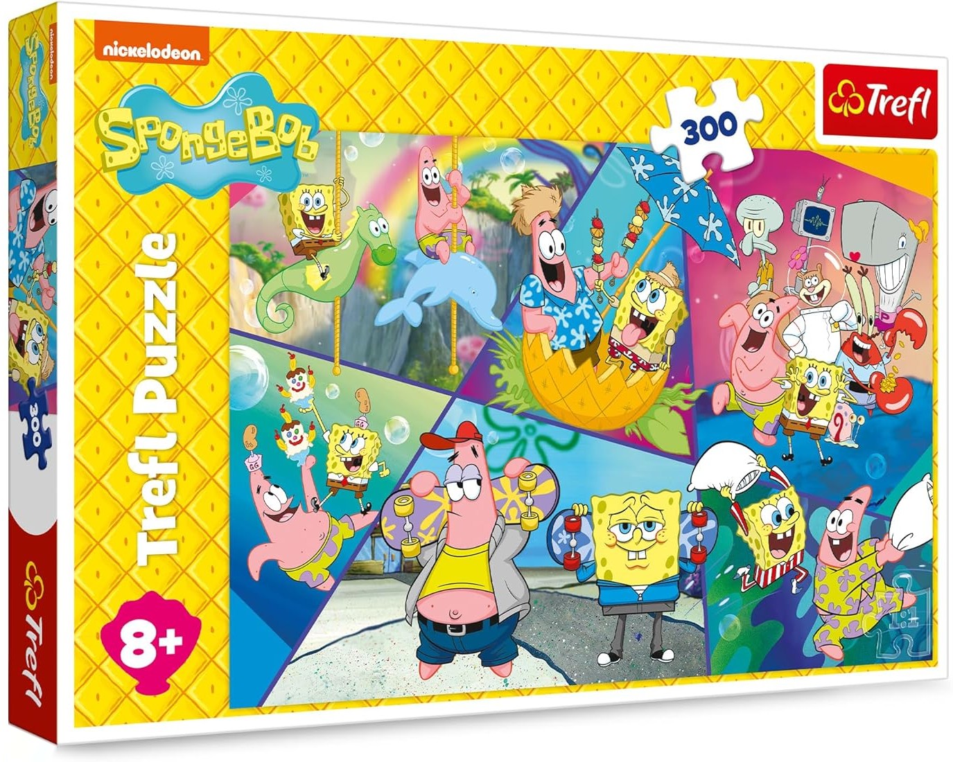 Puzzle Trefl din 300 piese - SpongeBob în Bikini Bottom