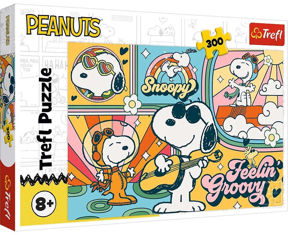 Puzzle Trefl din 300 piese - Lumea amuzantă a Peanuts