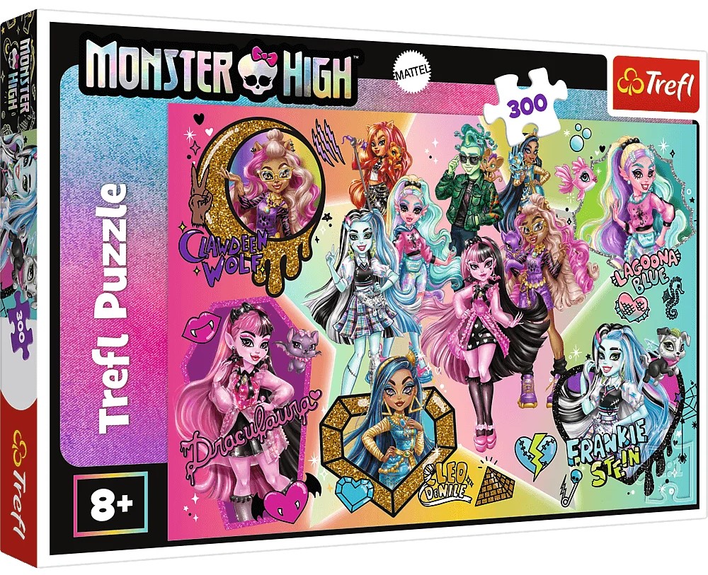 Puzzle Trefl de la 300 piese - Zombi pe deasupra!