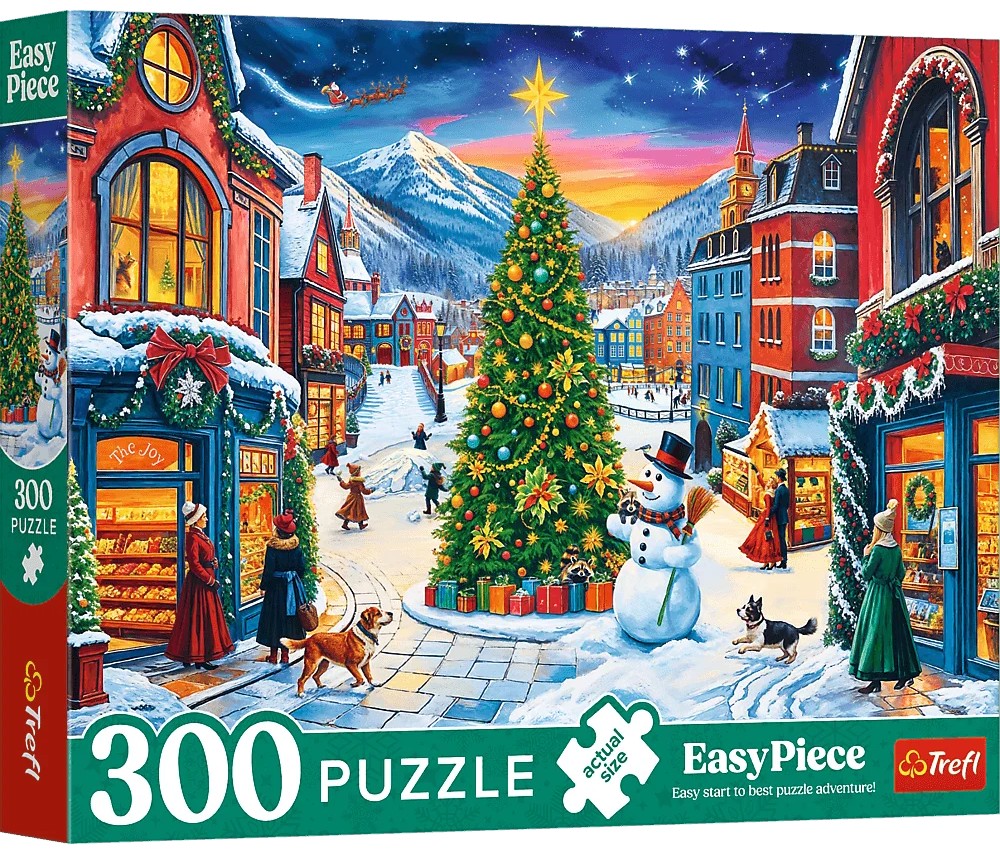 Puzzle Trefl din 300 XXL piese - Orașul de Crăciun