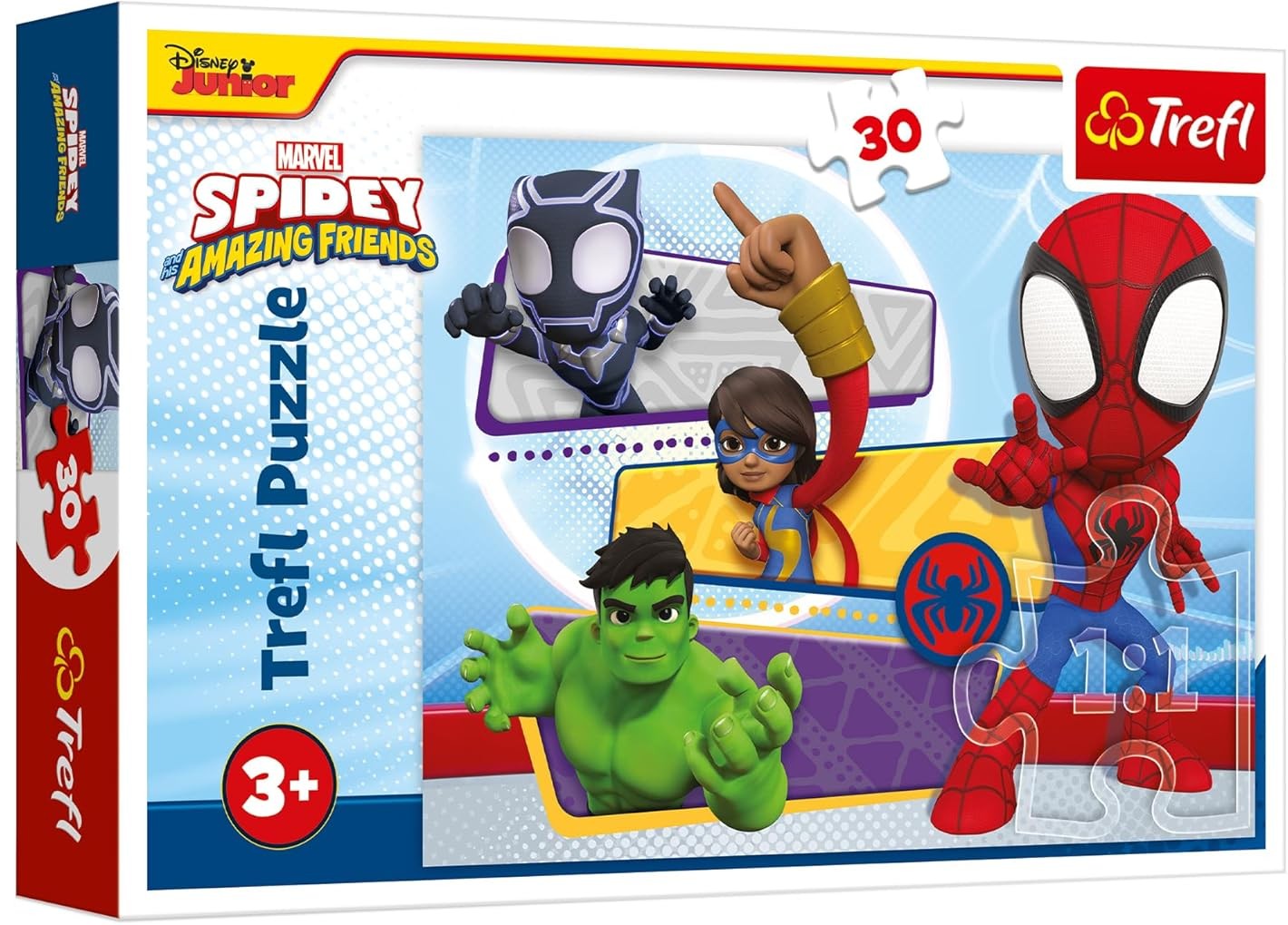 Puzzle Trefl din 30 piese - Păianjenul curajos