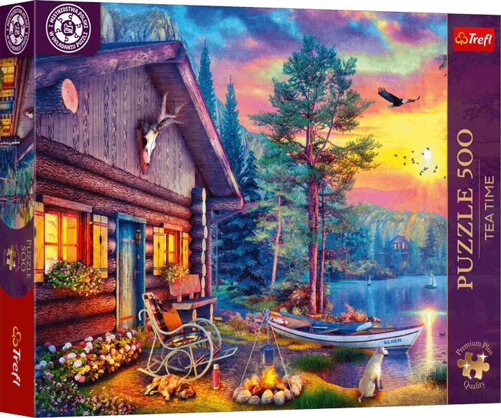 Puzzle Trefl din 500 piese - Coliba apusului