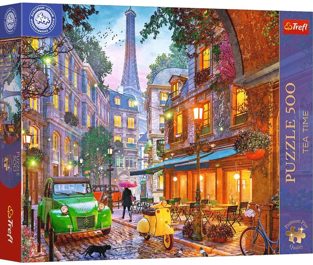 Puzzle Trefl din  500 piese - Cafenea în Paris