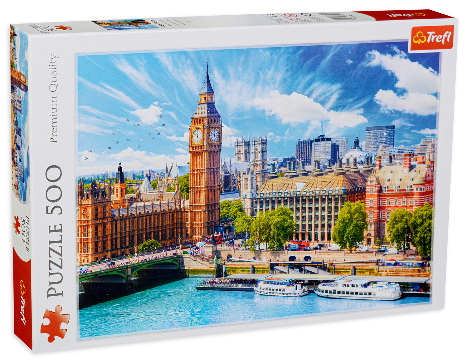 Puzzle Trefl din 500 de piese -  O zi insorita in Londra